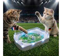 pet prime Interactive Cat Toy Smart Soccer Stadium for Indoor Cats, Automatic Rolling Balls Toy for Kitten Boredom Relief, Anxiety, Exercise USB Rechargeable Motion-Activated GameToy