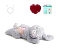 pet prime Snuggle Rabbit Heart Beat Dog Toy for Puppies, Dog heartbeat Comforter with Variable Speed Timed Heartbeat & Heat Pad for Anxious Dogs Ultra-Soft Fluffy Plush Pet Toys