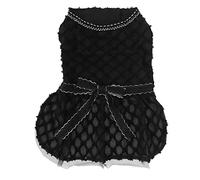 Pet Princess Dress for Small Dogs | Super Soft & Breathable Polyester | Easy On/Off with Hook & Loop | Cute Bow Design for Daily Use/Parties/Photo Shoots | XS - XL Sizes (M)