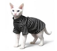 Pet Print Full Body Onesie Abdomen Protecting Bodysuit Small Dogs Cats M | Sweet, Printed Pattern, Ribbed Neckline, Non-Slip Cuffs, U-Shaped, Convenient Bathroom Opening , Small Dogs Cats; S/M/L/Xl