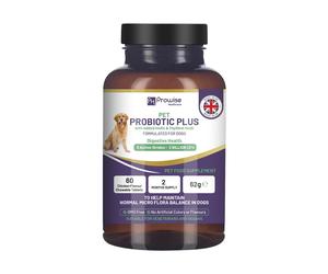 Pet Probiotic Plus Inulin & Psyllium Husk 60 Chewable Tablets