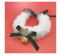 Pet products Pet Necklace Cat Christmas Bow Necklace Collar Dog Bib Cute Woven Cat Bell Warm New Year Pet Neck Jewelry Pet Accessories Pet products(Green,M)