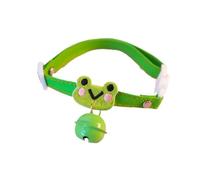 Pet products Super Cute Cotton Cat Collar Anti-choking Safety Buckle Adjustable Pet Collars Rabbit/frog/Panda Big Bells Cats Accessories Pet products(1,S)