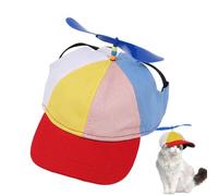 Pet Propeller Hat - Adjustable Capo for Dogs or Cats | Fun Costume Hat for Pet Dress-Up Walks, Birthdays, Photos, Ten