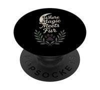 Pet Psychic Witchy Pet Mom Animal Medium Occult Pet Owner PopSockets Adhesive PopGrip