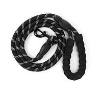 Pet Pulling Leash Nylon Reflective Dog Chain Safety Rope Strong Durable Training Leash for Puppy Medium Large Dogs Running Walking Blue Black Red Green Rose Red Mixed Color (Black)