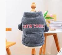 Pet Puppy cat Clothing Source Factory Direct Sales Lamb Wool Hoodie Wholesale (Zipper Pocket Jacket - Blue, X-Small)