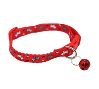 Pet Puppy Collar,Adjustable Nylon Buckle Closure Bell Collar Small Dog Cat Decorative Neck Chain Red Beautiful design