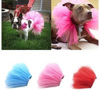 Pet Puppy Small Dog Lace Skirt Princess Tutu Dress Clothes Apparel Pet Costumes Dog Dresses Pet Apparel and Accessories (Red)