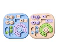Pet Puzzle Toy - Funny Food Feeding Brain Game, Interactive Treat Dispenser Toy, Puppy Kitten Cat Mental Stimulation, Slow Eating Foraging Training Activity | Non Slip PP Lasting Design