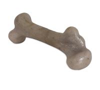 Pet Qwerks Dinosaur BarkBone - Nylon Dog Bone for Aggressive Chewers - Bacon Flavor - 11"