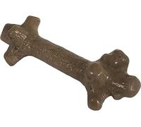 Pet Qwerks Nylon Stick BarkBone - Durable Dog Toys for Aggressive Chewers - Peanut Butter Flavor - 10.75"