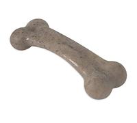 Pet Qwerks Original BarkBone - Nylon Dog Bone Bacon Flavor Durable Dog Chew Toy fo r Aggressive Chewers - Large