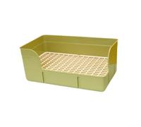 Pet Rabbit Litter Tray Litter Box Rabbit Urinal Tray Ferret Guinea Pig Potty Litter Tray, Hamster Cage Toilet Bedding Box for Galesaur Chinchilla Hamster Ferrets Rats Small Animals- green