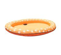 Pet Raft Inflatable Pool Float for Dogs and Cats | Floating Bath for Dogs with Cute Small Footprints Design, Portable Summer Water Toy
