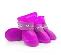 Pet Rain Shoes, Non-Slip and Waterproof, Soft Soled Foot Cover, Small and Medium Dog, Summer/167(Purple,XX-Large)