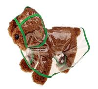 Pet Raincoat with Transparent Rain Poncho for Small Medium Dogs for Outdoor Activities, Waterproof Protective Clothing in Simple Design, Easy to Take Off, Practical (Green, L)