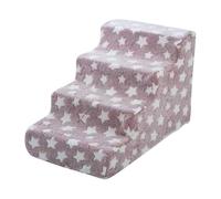 Pet Ramp - Detachable Dog Stairs, Household Small Animal Steps, Soft Foam Core, Effortless Folding Function, Lightweight Construction Build, Pet Access Aid, Ideal for Bedroom