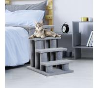 Pet Ramp Stairs Cat Tree Ladder Safety Steps Climbing Frame Pet Access Assist PawHut Grey 60cm