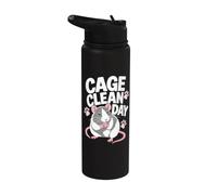 Pet Rat Cage Clean Day Stainless Steel Insulated Water Bottle