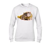 Pet Rats With Tinsel Christmas Women's Jumper Sweater (Small - White)