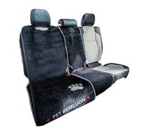 Pet Rebellion Backseat Cover Half Set | Universal, Absorbent, Non-Slip, Scratch-Proof, Washable Car Seat Protector for Dogs & Cats | Includes 1 Car Seat Carpet (140 x 57 cm) & 1 Slim Seat Carpet