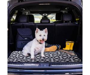 Pet Rebellion Boot Mate | 67x100cm | Non-Slip & Absorbent Car Boot Liner, Boot Protection for Mud Protection | Machine Washable | Soft & Comfortable for Pets | Victorian Tile