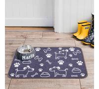 Pet Rebellion Mate Dog Food Mat - Grey
