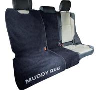 Pet Rebellion Muddy Rug Half Backseat Set | Universal, Absorbent, Non-Slip, Scratch-Proof, Washable Car Seat Protector for Dogs & Cats | Includes 1x Car Seat Rug (140 x 57 cm) & 1x Slim Seat
