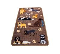 Pet Rebellion Stop Muddy Paws Carpet Runner | Protect Your Floors from Dirt and Mud | Non-Slip, Absorbent, and Machine Washable | Size XL (Cheeky Dogs)