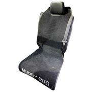Pet Rebellion Universal Dog Car Seat Cover | Non-Slip, Absorbent & Washable Pet Seat Protector | Back & Front Car Cover for Dogs, Cats & Small Pets (Muddy Rug)