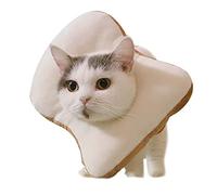 Pet Recovery Collar Pet Dog Cat Sterilization Collar Elizabethan Collar for After Surgery Protection Cute Bread Cat Collar Soft Plush Pet Collars Garfield Accessories