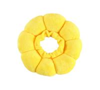 Pet Recovery Collar Protective Cone Sunflower Design Post Surgery Wound Healing E-Collar for Cats Small Dogs Adjustable Soft Cotton Stuffed Elizabethan Collar Recovery Cone (L)