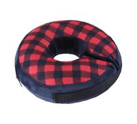 Pet Recovery Donut- Inflatable Cushion Chamber, Hook Loopp Fastener Closure Cone, Anti-Lick Protective Surgicals Ring, S, M, L Tough Nylon Material Neckwear | Care Tool for Terriers & Spaniels