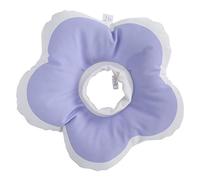 Pet Recovery Elizabeth Collar, Flower Shaped Waterproof Anti - Licking Cat Bathing Collar, Purple L - Soft Comfortable Fabric, Adjustable Neck, Ideal for Pet Care (L)