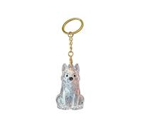 Pet Reminder Keyring Ash Bottle - Pet Hair An | Glass bottle pendant for dog hair and ashes, stylish bag charm, discreet and loving companion to commemorate
