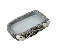 Pet Reptiles Food Feeder Bowl with NonSlip Base, A