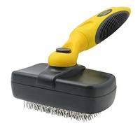 Pet Republique Dog Grooming Slicker Brush Series - for Cats, Dogs, Rabbits, Any Long Haired Breed Pets - Reduce Shedding - Self Cleaning Design