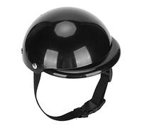PET RIDING HELMET MOTORCYCLE HAT FOR DOGS CATS BLACK ADJUSTABLE CHIN STRAP ABS MATERIAL SUITABLE SMALL MEDIUM PETS (S)