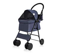 Pet Roadster Pet Stroller for Puppy, Senior Dog or Cat | Easy Foldable 4 Wheels Travel Pet Jogger Max. Loading 10 Kg