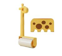 Pet Roller Hair Removal Roller, Fun & Functional Tool, Sticky Razor Eraser Reusable Eraser Giraffe Design for Bedding