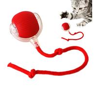 PET ROLLING BALL - Involves the active movement of boring felines, self-rotating bounce action, high-impact housing + silent motor, rubber-coated protective layer |