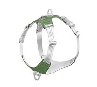 Pet Rope Padded Pet Dog Harness No Pull Dog Reflective Chest Strap Belt Vest Adjustable Outdoor Training Protective Harness Pet Traction Rope(Armygreen,XXL)