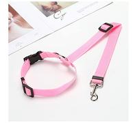 Pet Rope Pet Dog Car Safety Belt Adjustable Leash Harness for Small Dogs Kitten Supplies Pet Accessories Puppy Seat Leash Pet Traction Rope(Pink)