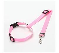 Pet Rope Pet Products Universal Practical Cat Dog Safety Adjustable Car Seat Belt Harness Leash Puppy Seat-belt Travel Clip Strap Leads Pet Traction Rope(Round pink)
