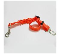 Pet Rope Upgraded Dog Seat Belt Dog Car Seatbelts Adjustable Pet Seat Belt for Vehicle Nylon Pet Safety Seat Belts Elastic Reflective Pet Traction Rope(Orange)