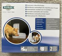 Pet Safe Automatic 2 Meal Pet Feeder Cats and Dogs Two Meals Feeding Tray New
