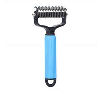 Pet Safe Dematting CombDematting, Pet Grooming Rake, Double-Sided Deshedding Dematting Tool, for Detangling, Deshedding, Brushing, Thinning & Removing Shed Fur (L)