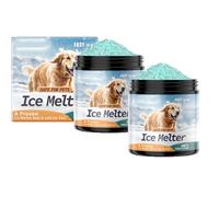 Pet Safe Ice Melt Safe for Concrete,Snow Salt Ice Melt,Green Salt for Snow and Ice Removal,Snow and Ice Melters, Sidewalk Salt,Driveway Salt,Rock Salt for Snow and Ice,Easy to Use (2pc)