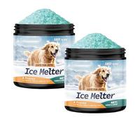 Pet Safe Ice Melt Safe for Concrete, Snow Salt Ice Melt Pet Friendly, Green Salt for Snow and Ice Removal, Snow & Ice Melters, Sidewalk Salt, Driveway Salt, Rock Salt for Snow and Ice (2PCS)